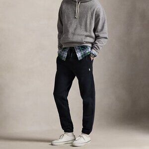 Polo Ralph Lauren Mens Black Fleece Jogger Sweatpants XS Pony Logo